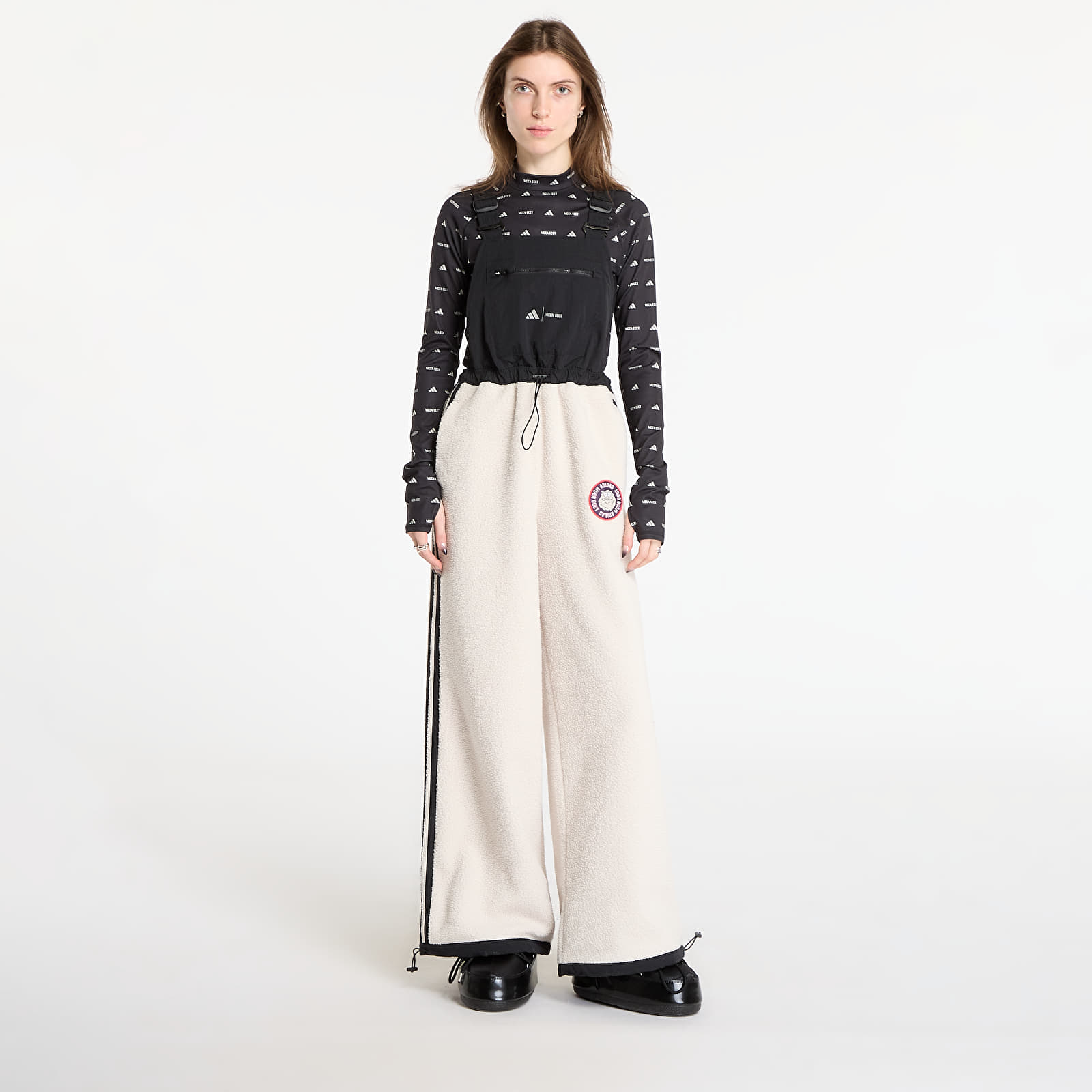 Damebukser adidas x Moonboot Bib Pant Clear Brown