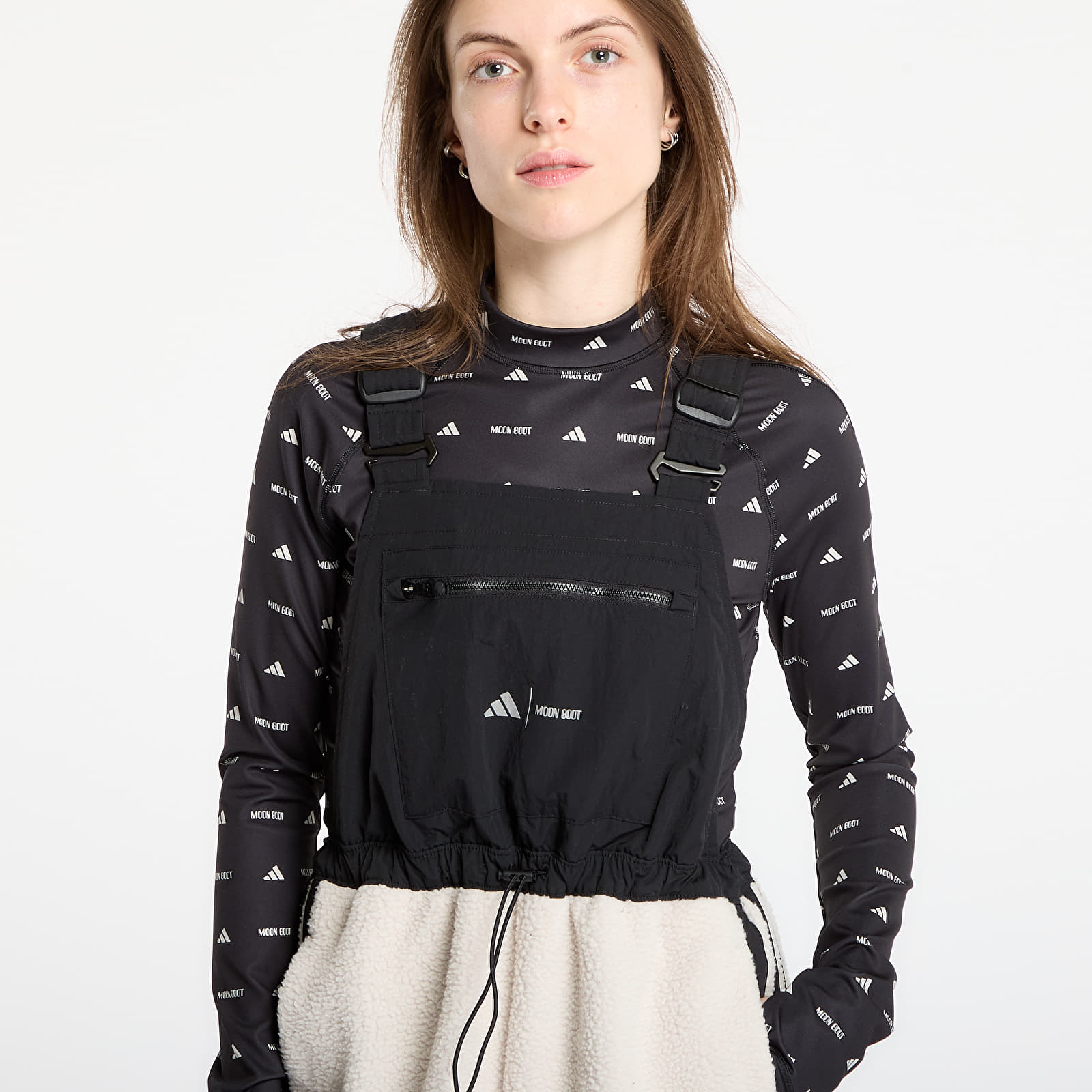 Damebukser adidas x Moonboot Bib Pant Clear Brown