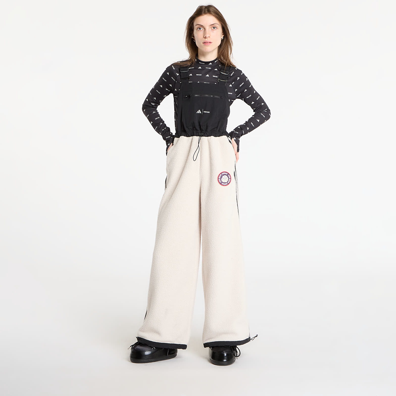 Damebukser adidas x Moonboot Bib Pant Clear Brown