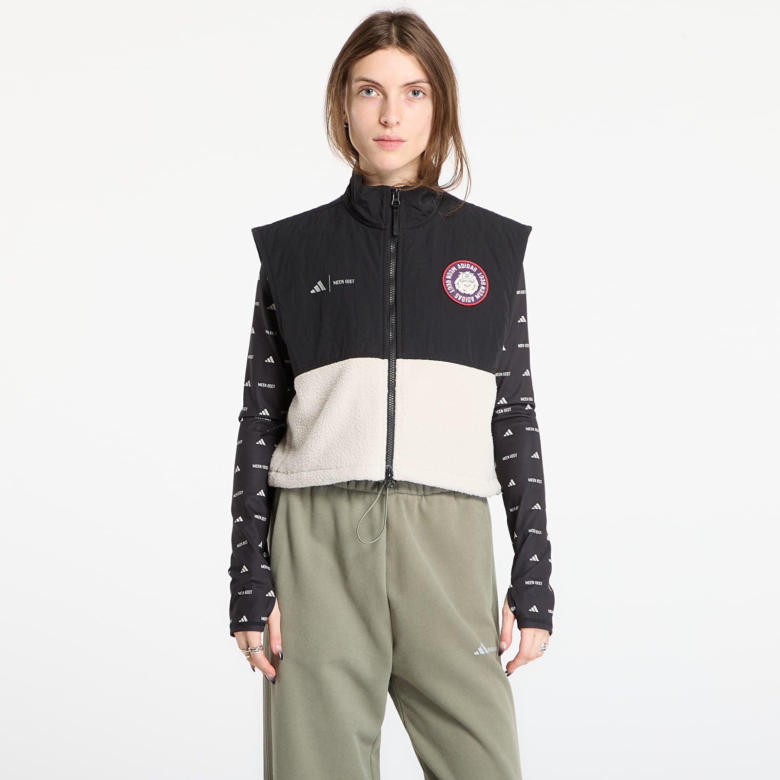 Vestă adidas x Moonboot Gilet Clear Brown M