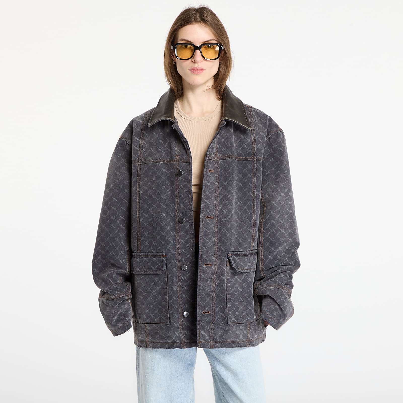 Jachetă Daily Paper Monogram Workwear Jacket Grey L