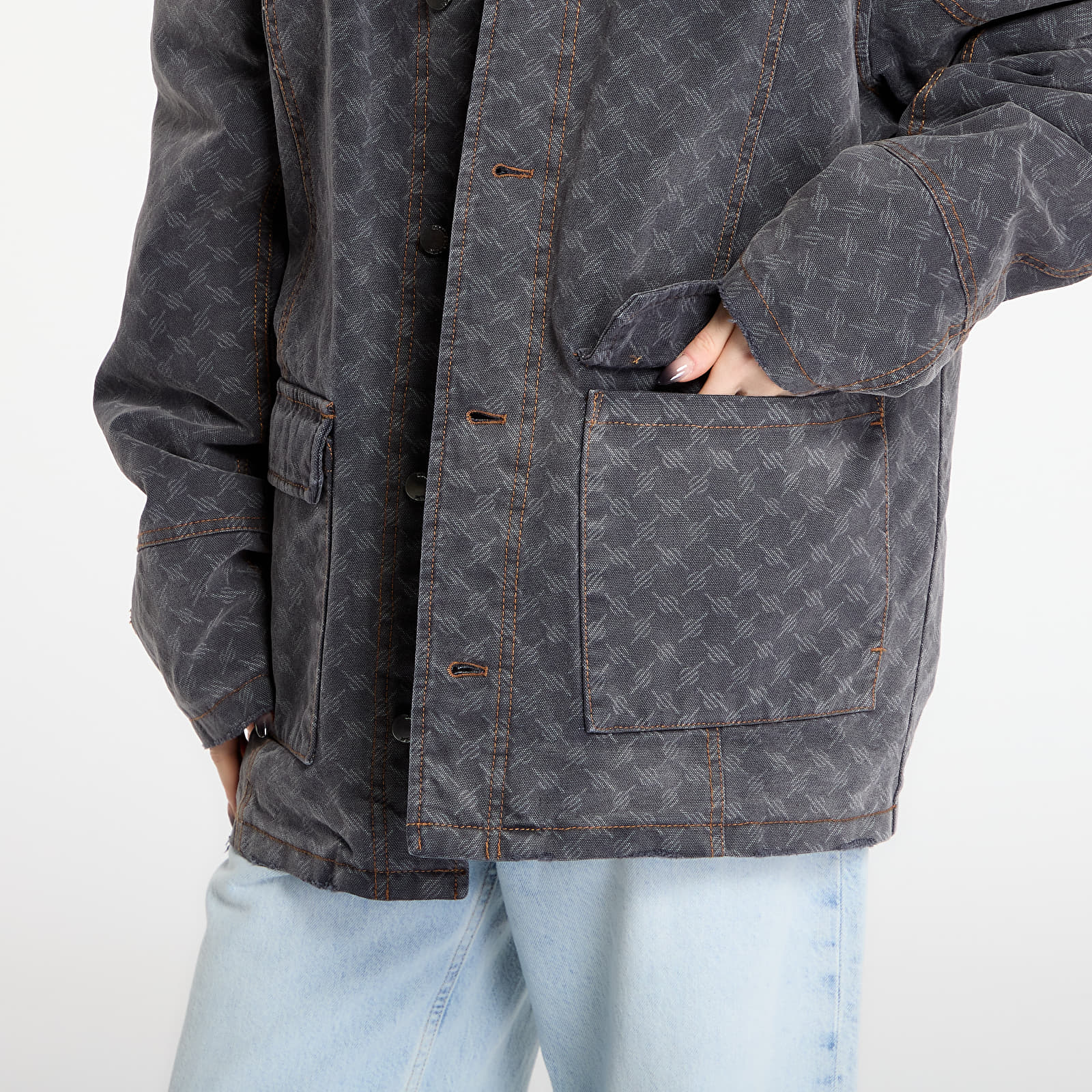 Jacken Daily Paper Monogram Workwear Jacket Grey