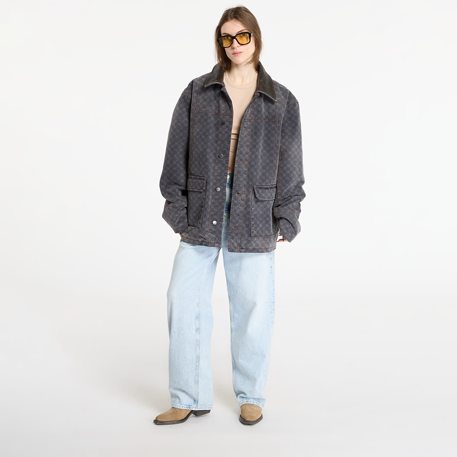 Jacken Daily Paper Monogram Workwear Jacket Grey