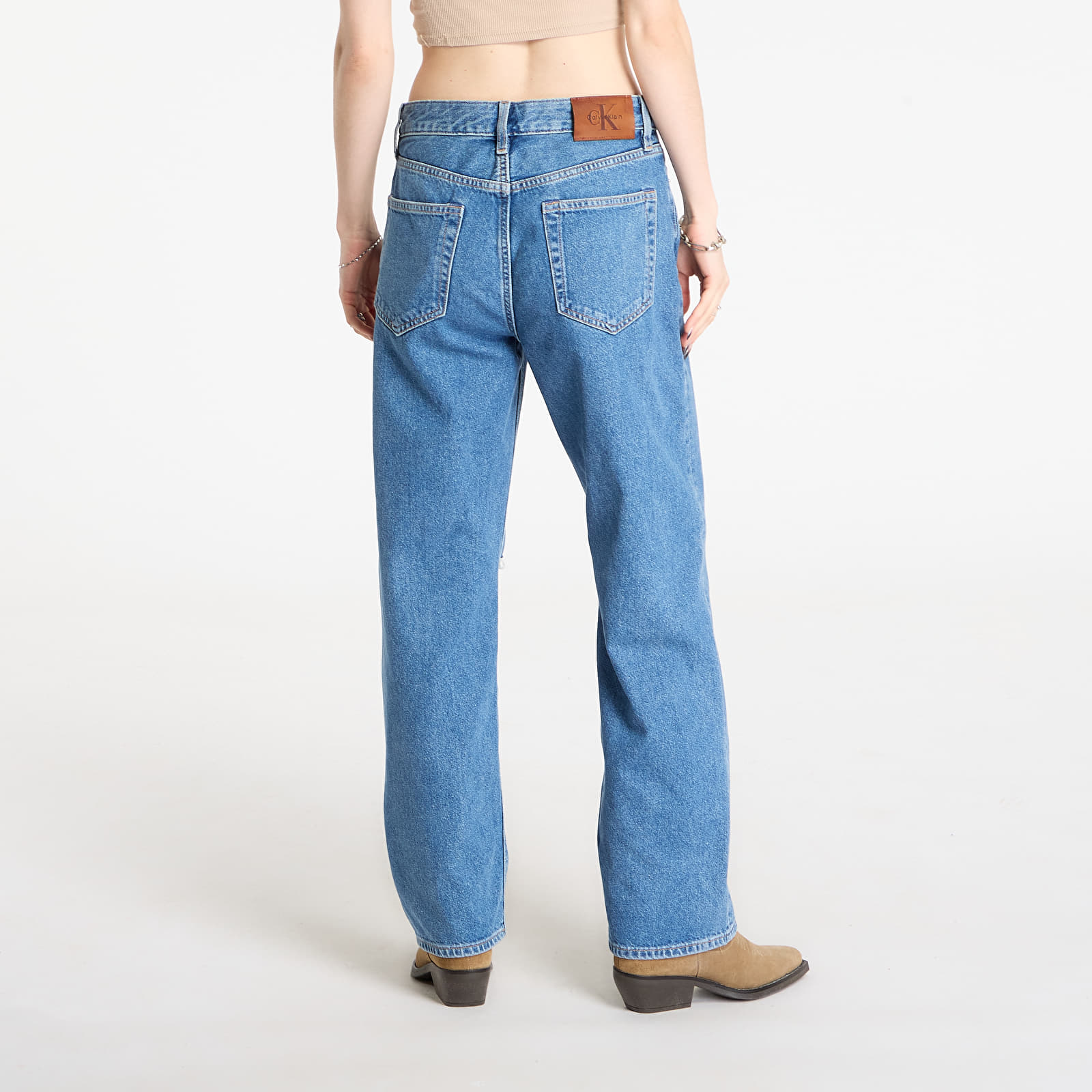 Jeans for kvinner Calvin Klein Jeans Eu 90S Straight Short Jeans Blue