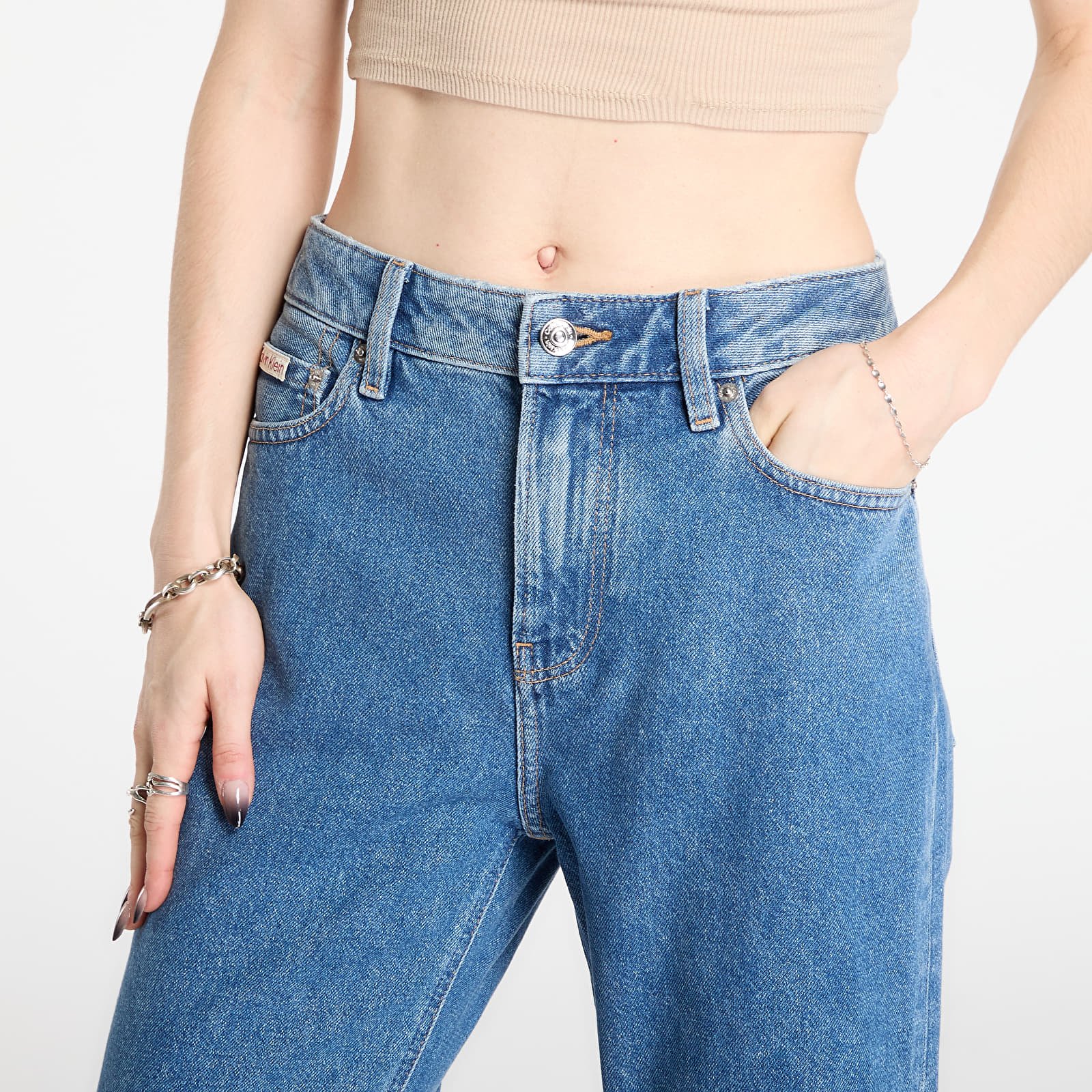 Jeans for kvinner Calvin Klein Jeans Eu 90S Straight Jeans Blue