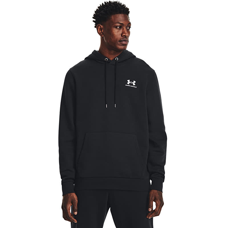 Sweatshirt Under Armour Essential Fleece Hoodie Black/ White