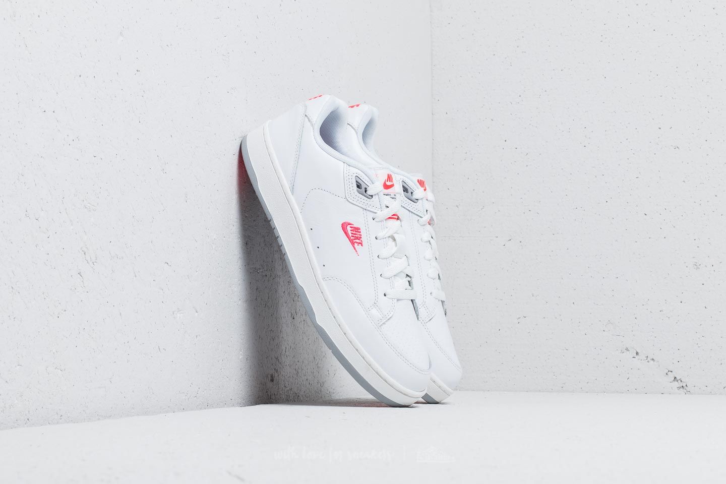 Men s shoes Nike Grandstand II Premium White Solar Red Wolf Grey Footshop