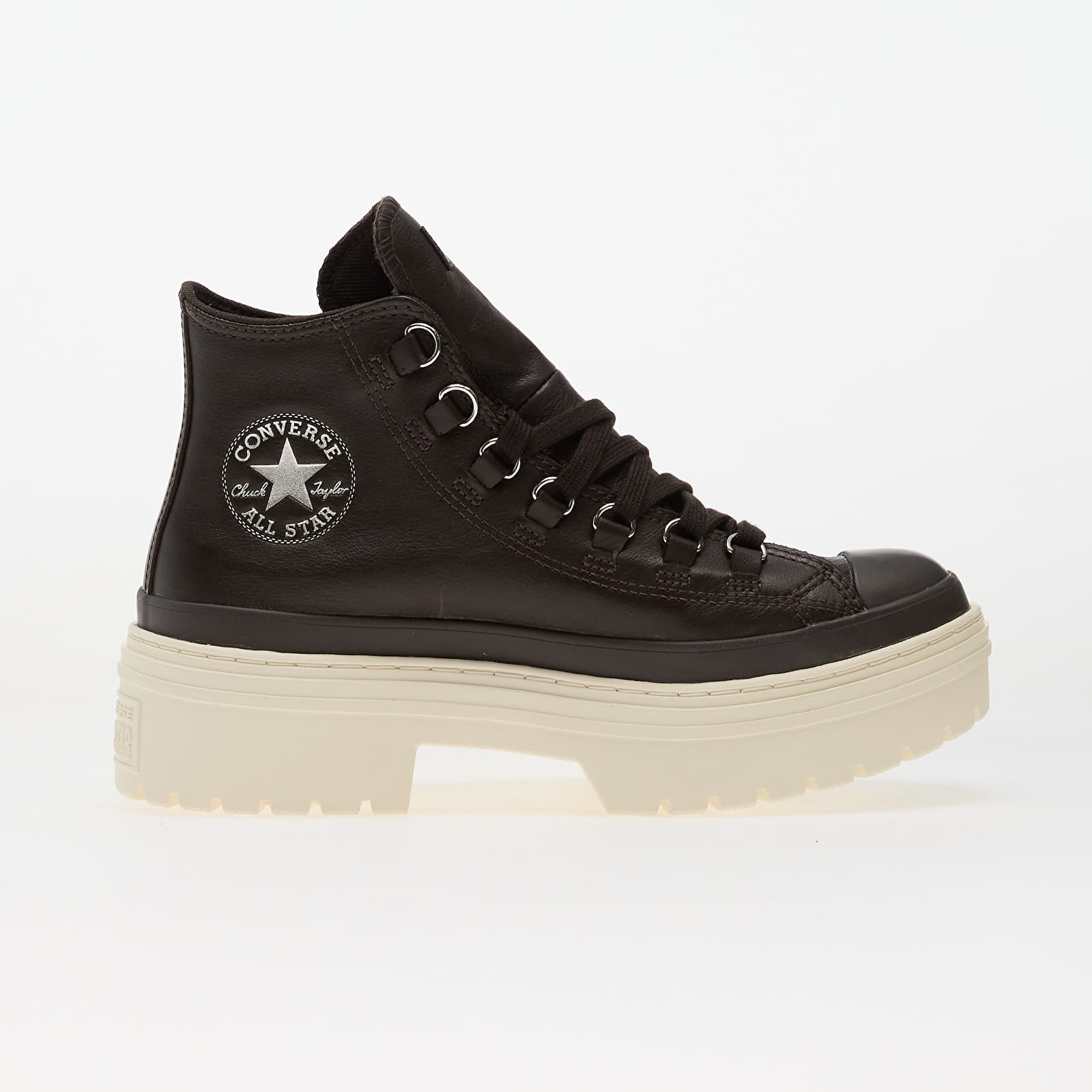 Chaussures et baskets femme Converse Chuck Taylor All Star Lugged Heel Platform Waterproof Leather Hi Mudguard/ Mudguard/ Egret