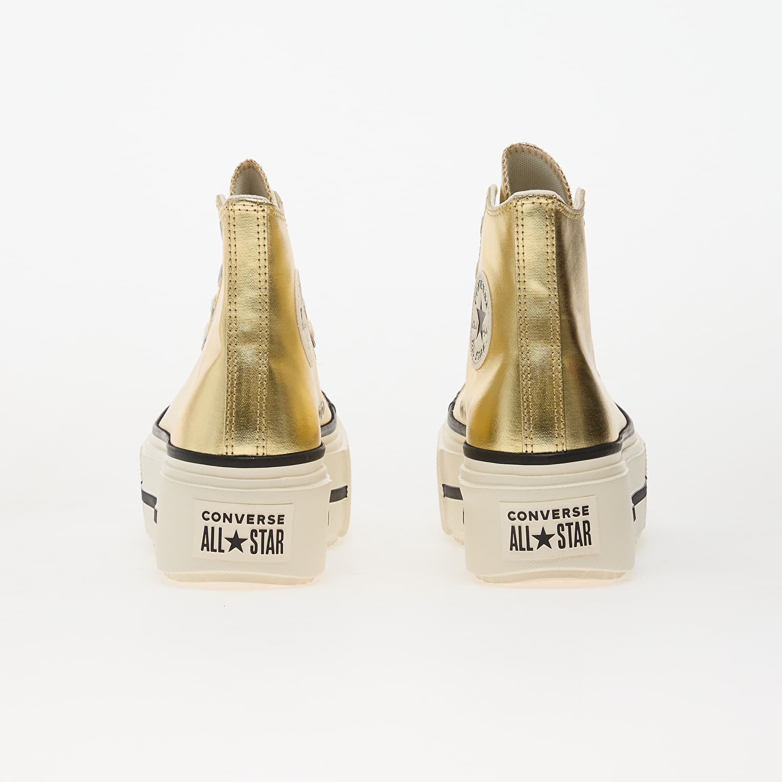 Sapatos de homem Converse Chuck Taylor All Star Lift Double Stack Metallic Gold/ Egret/ Black