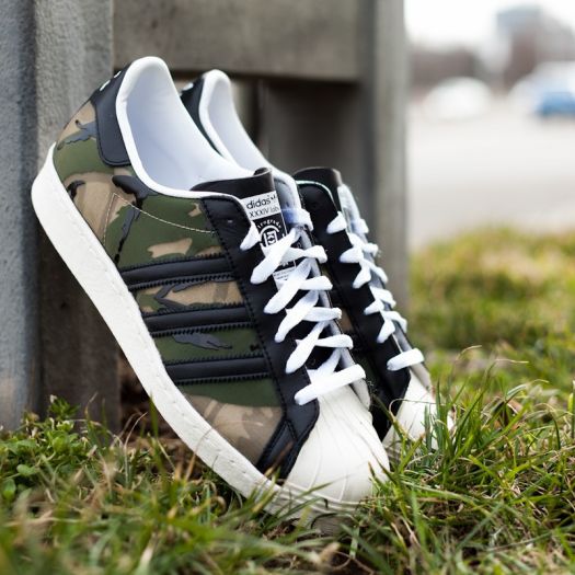 Pánské tenisky a boty adidas CLOT Superstar 80s 84-Lab Hemp/Black/White |  Footshop