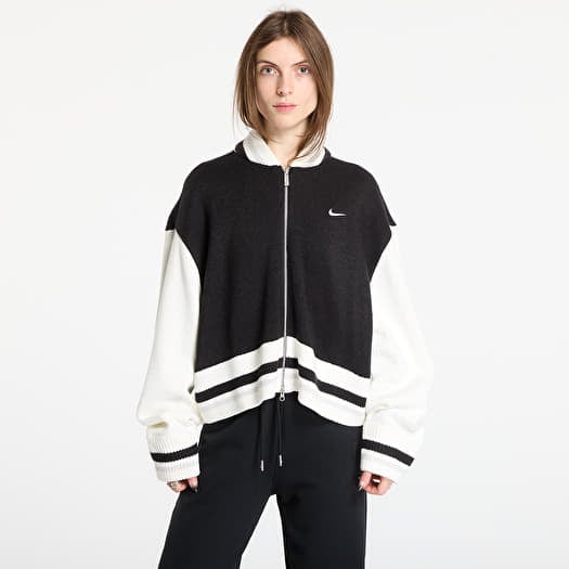 Maglione Nike Sportswear Women's Cardigan Black/ Sail/ Vast Grey/ Sail