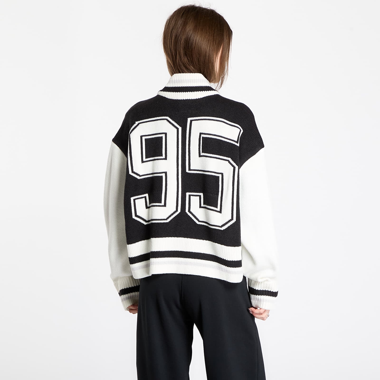 Gensere for kvinner Nike Sportswear Women's Cardigan Black/ Sail/ Vast Grey/ Sail