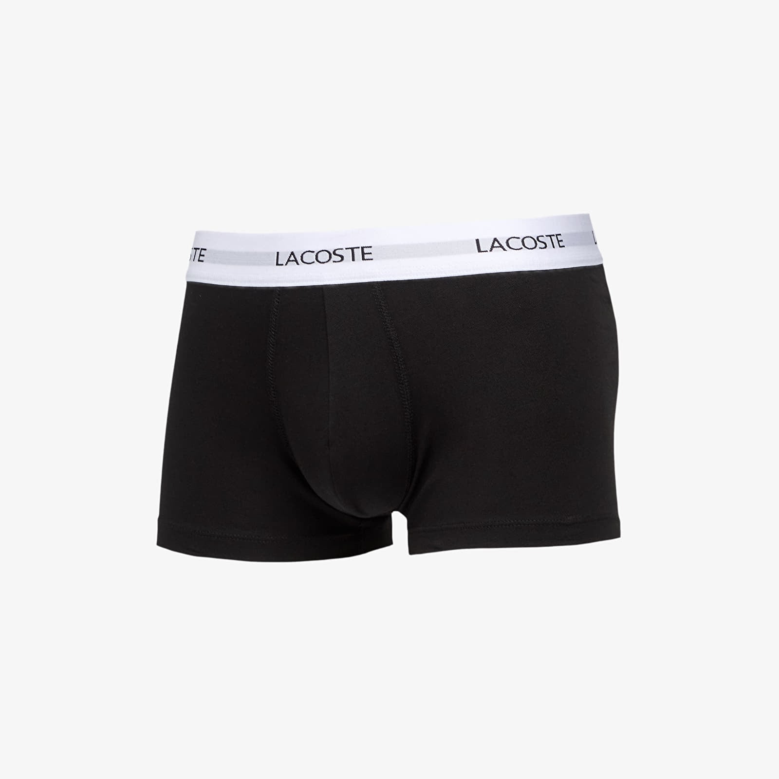 Pánske boxerky LACOSTE 3-Pack Trunk Black