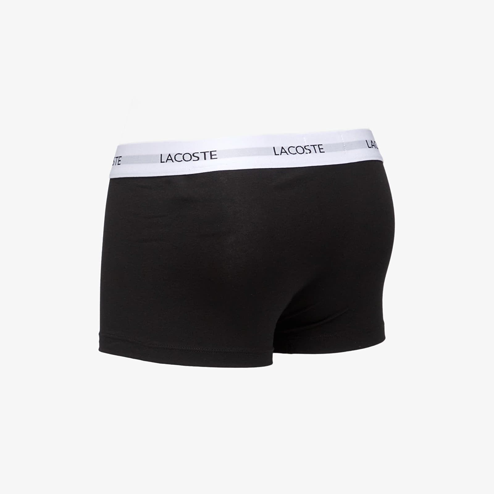 Pánske boxerky LACOSTE 3-Pack Trunk Black