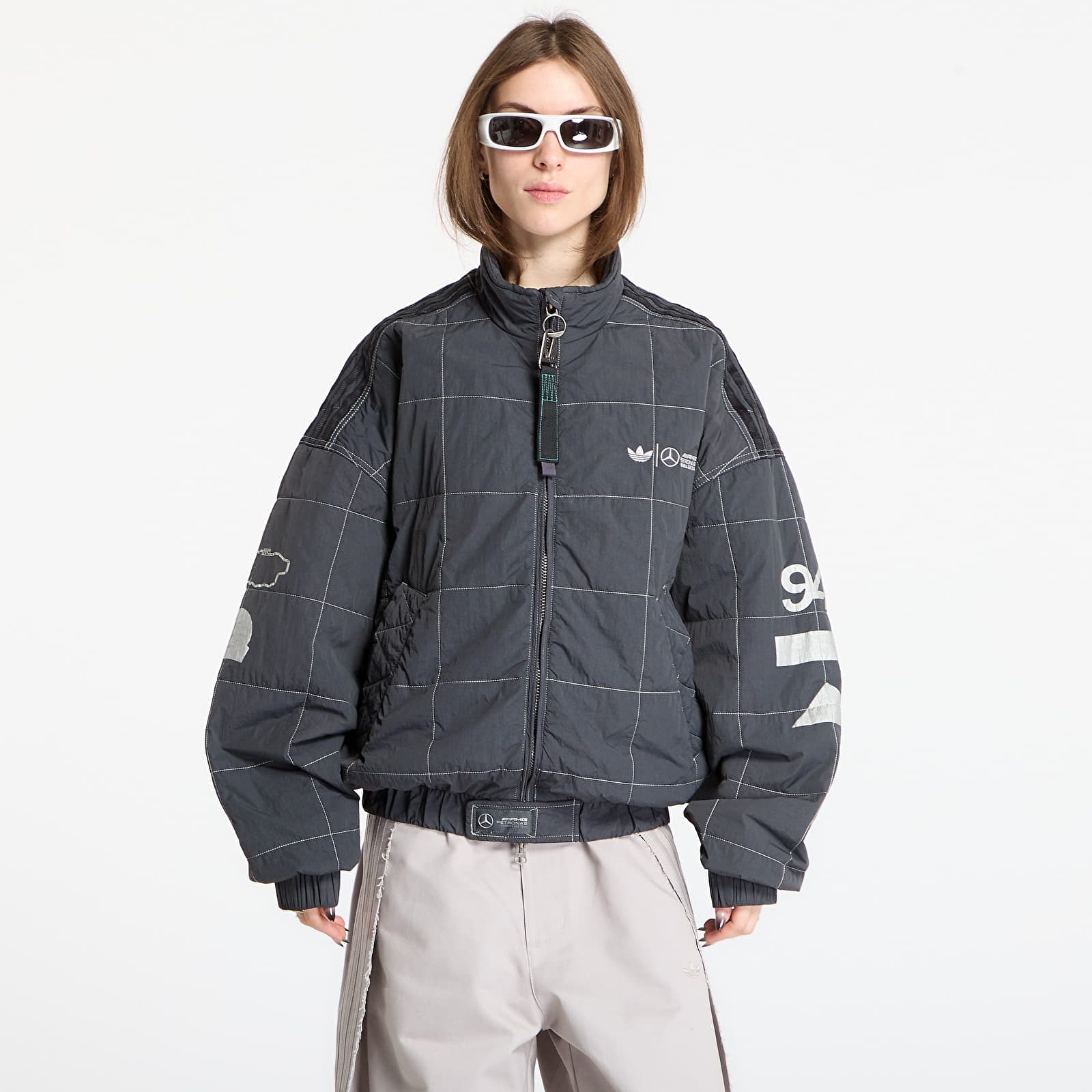 Men's jackets adidas Bad Bunny X Mercedes - Amg Petronas Formula One Team Jacket Dgh Solid Grey