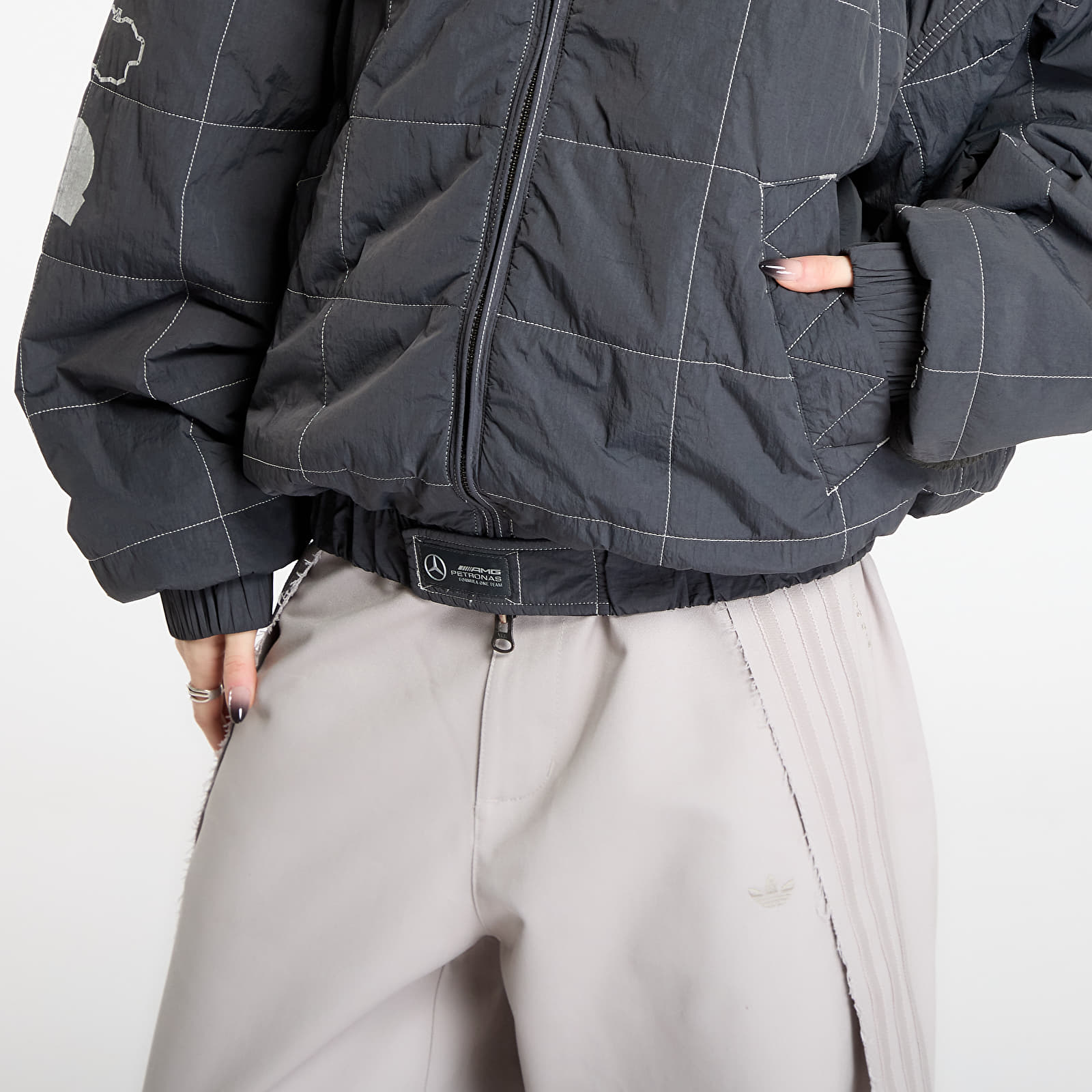 Men's jackets adidas Bad Bunny X Mercedes - Amg Petronas Formula One Team Jacket Dgh Solid Grey