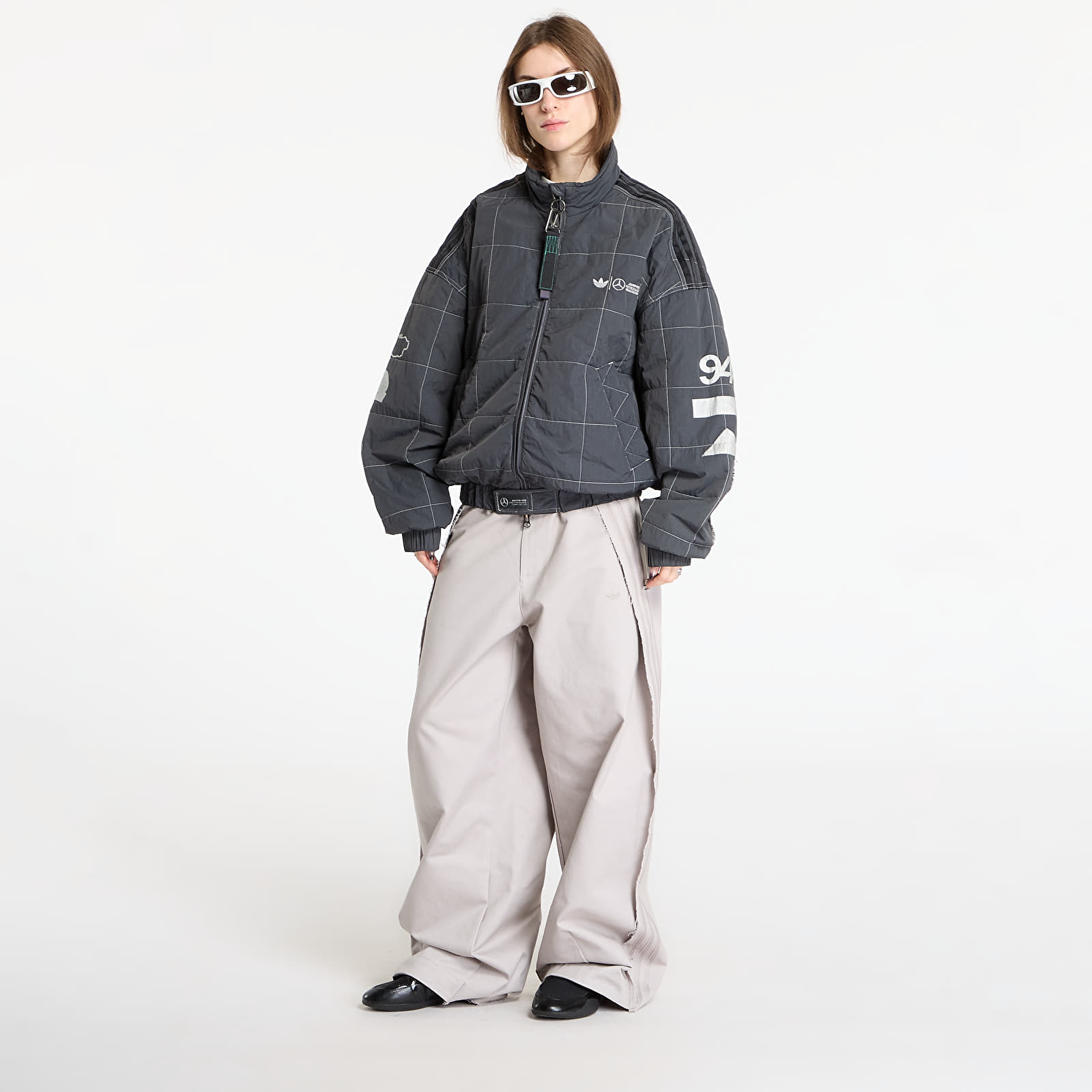 Men's jackets adidas Bad Bunny X Mercedes - Amg Petronas Formula One Team Jacket Dgh Solid Grey