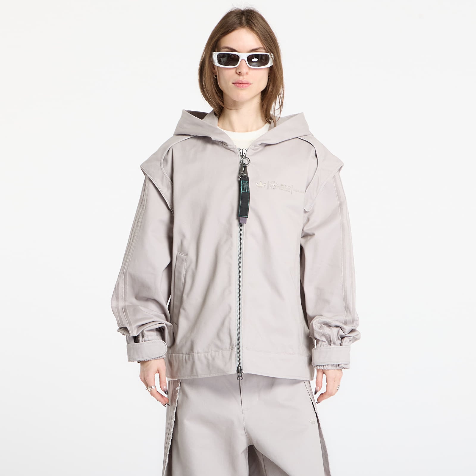 Jakne  adidas x Bad Bunny x Mercedes - AMG Petronas Formula One Team Racing Zip Up Jacket UNISEX Clear Granite