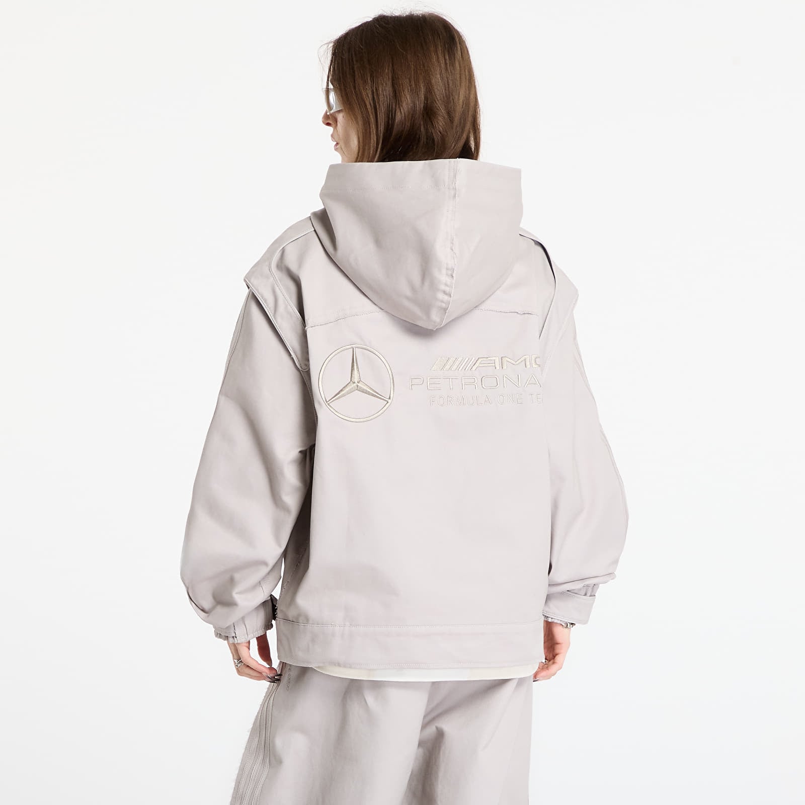 Jakne  adidas x Bad Bunny x Mercedes - AMG Petronas Formula One Team Racing Zip Up Jacket UNISEX Clear Granite