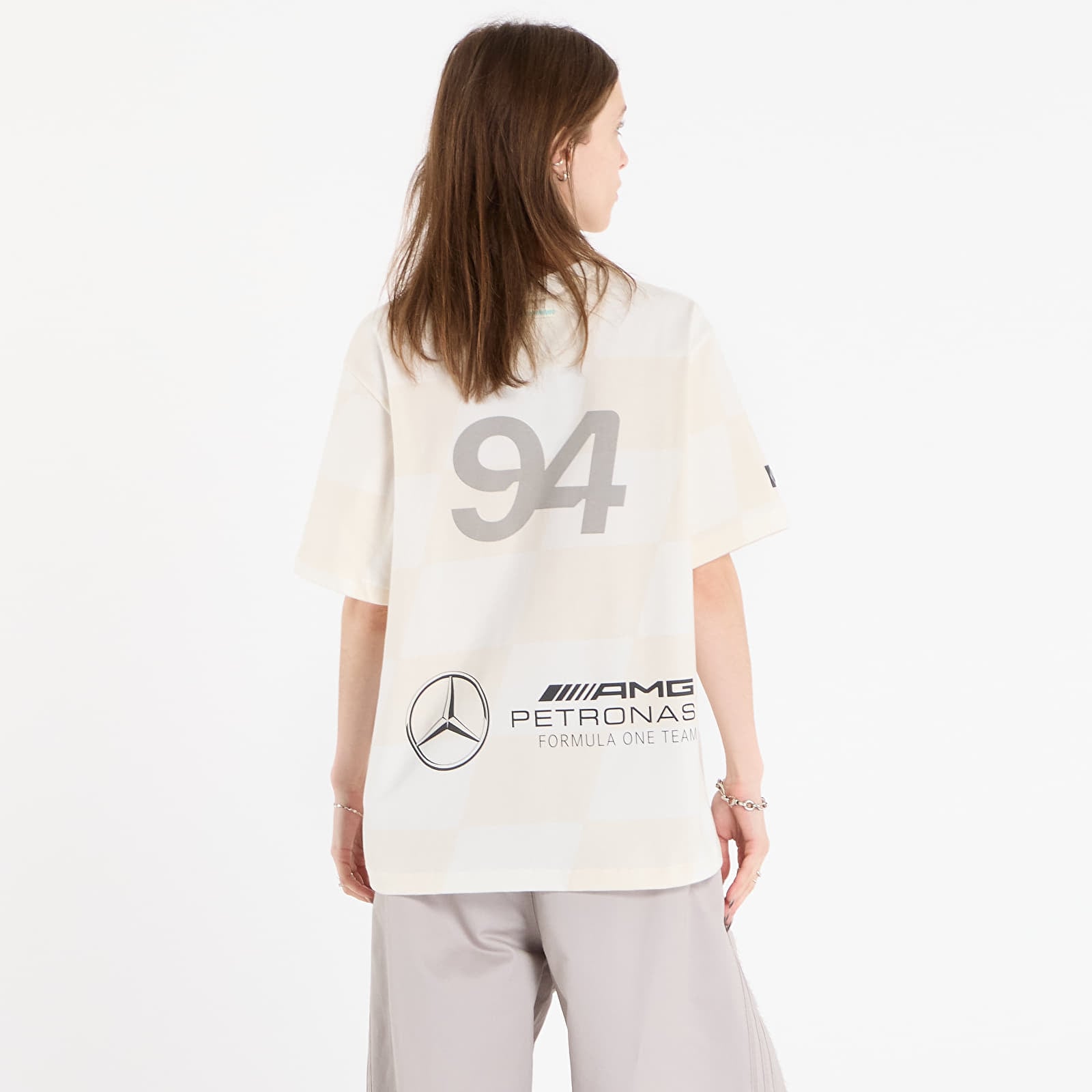 Футболки adidas x Bad Bunny x Mercedes - AMG Petronas Formula One Team Racing Tee Core White/ Core White