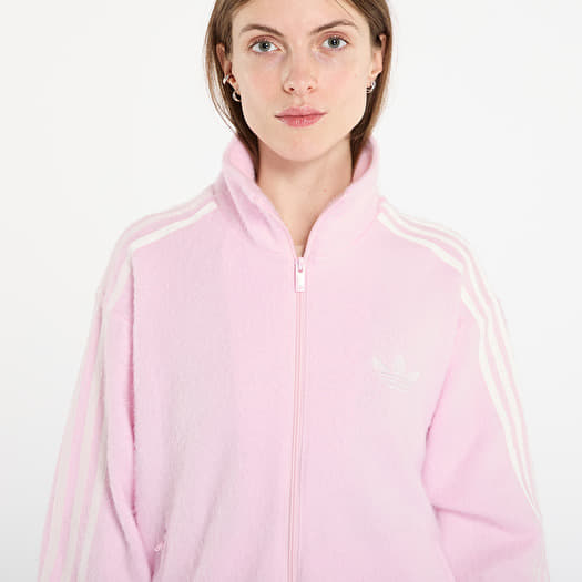 Women's hoodies adidas Mohair Firebird Loose Track Top Clear Pink
