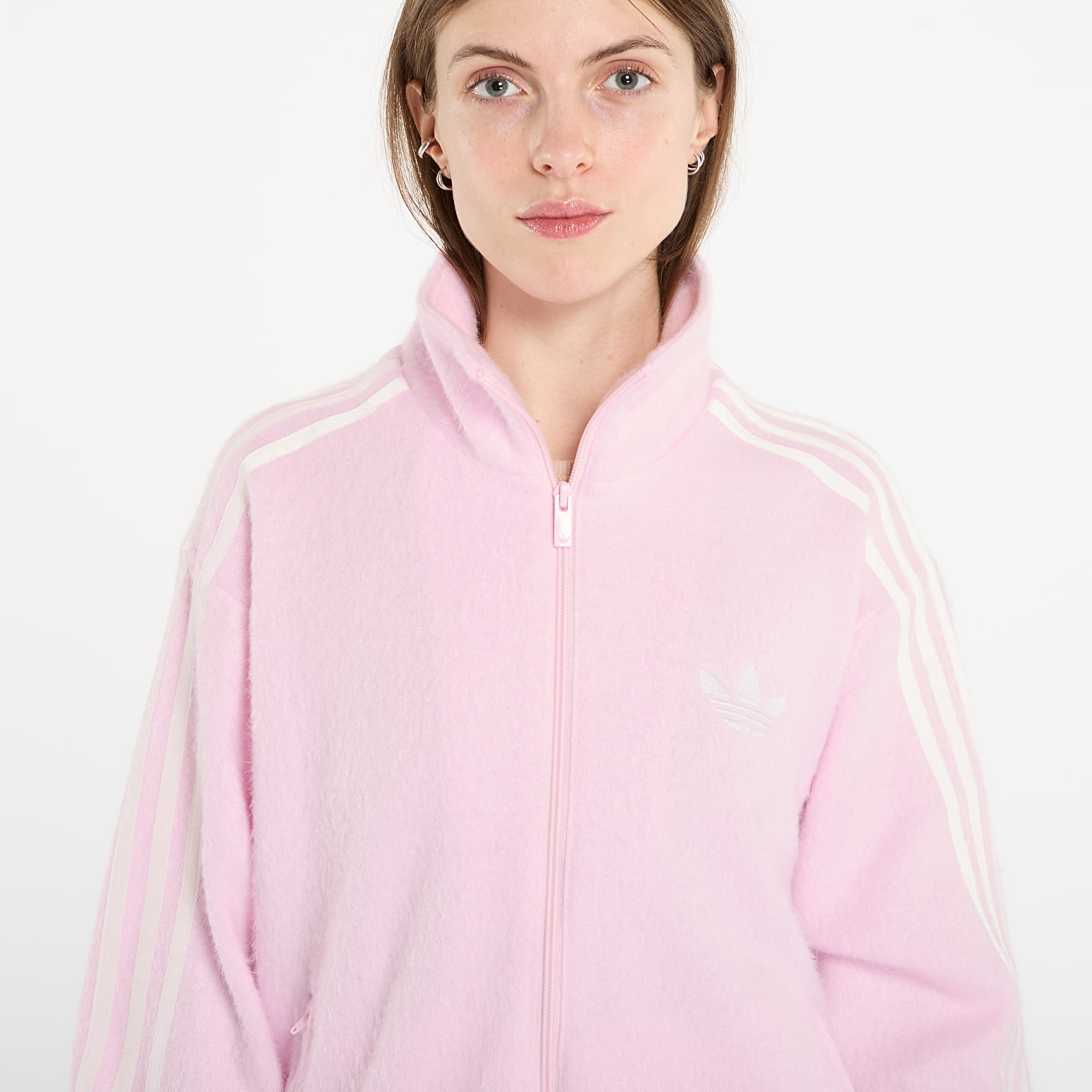 Hettegensere og sweatshirts adidas Mohair Fb Track Top Clear Pink