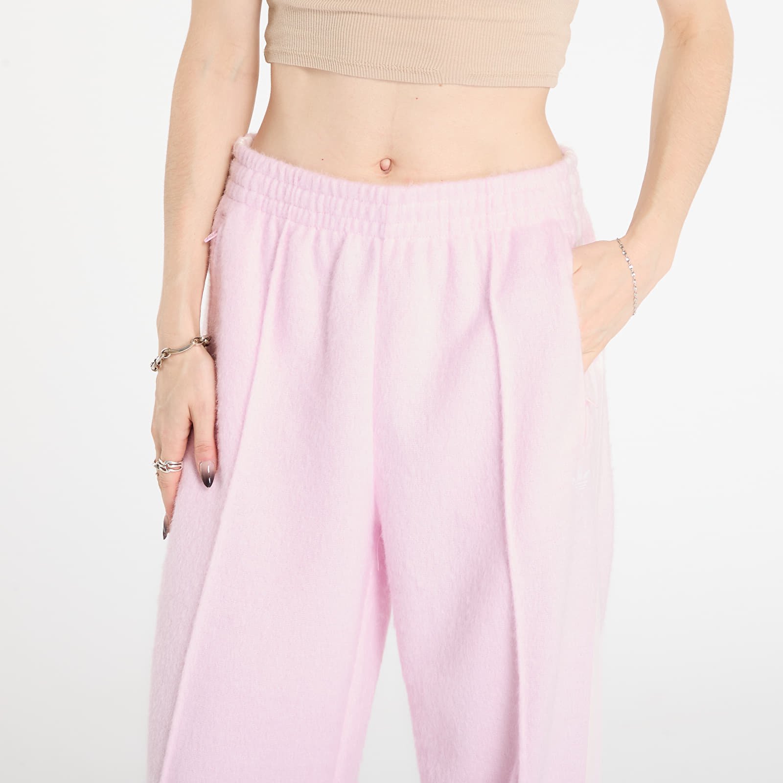 Joggebukser adidas Mohair Fb Track Pants Clear Pink