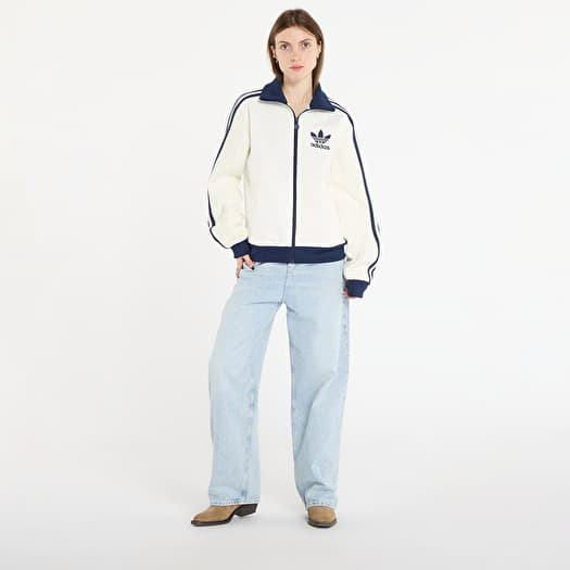 Hoodies and sweatshirts adidas Knit Classic Track Top Off White