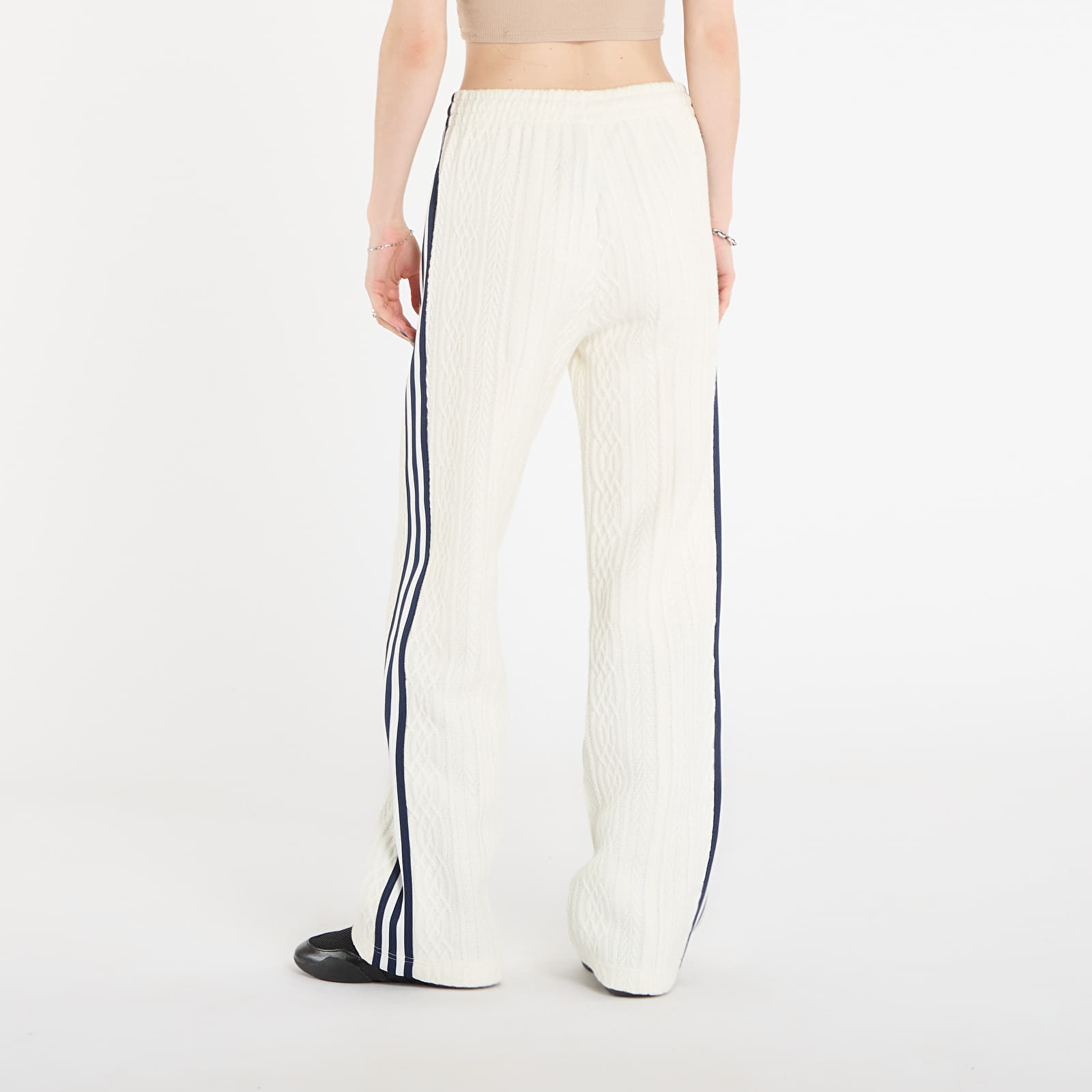 Hosen adidas Knit Classic Track Pants Off White