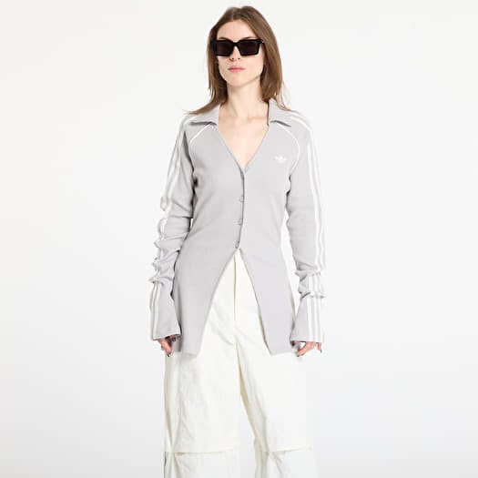 Top adidas Button Down Top Grey Two