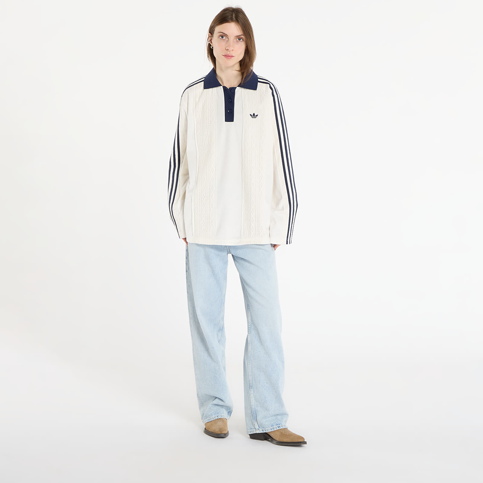 T-shirts adidas Ls Jersey Off White