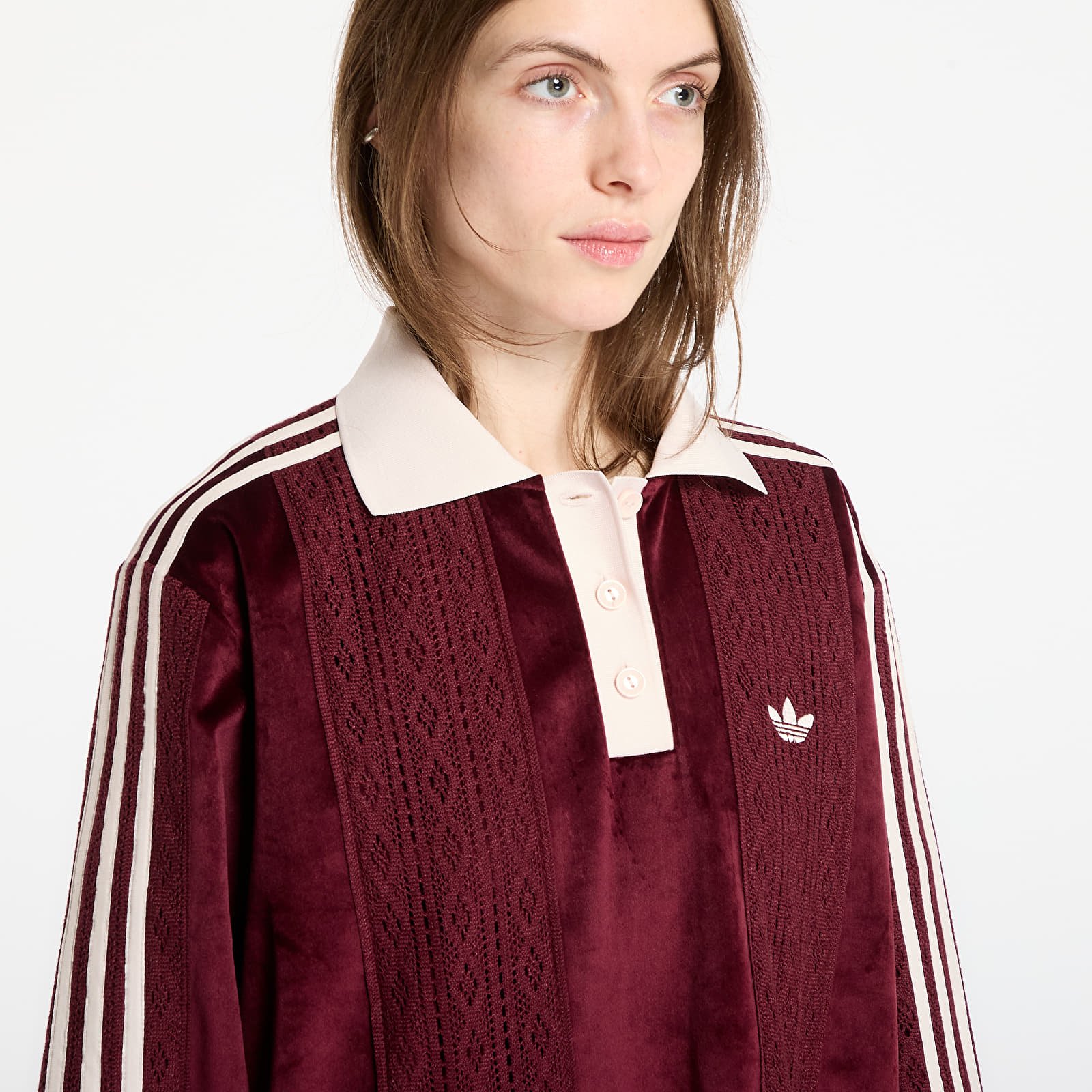 T-shirts adidas Ls Jersey Maroon