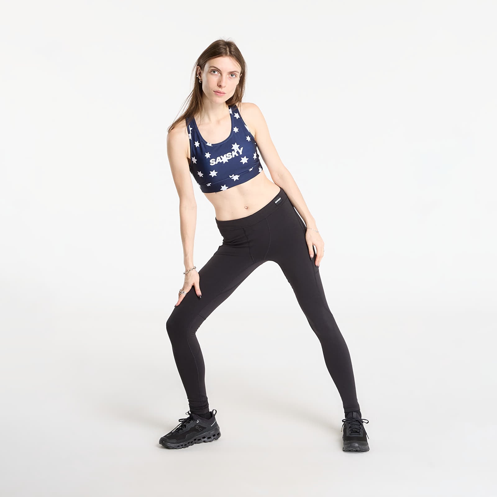 Leggings da uomo SAYSKY Blaze+ Long Winter Tights Unisex Black