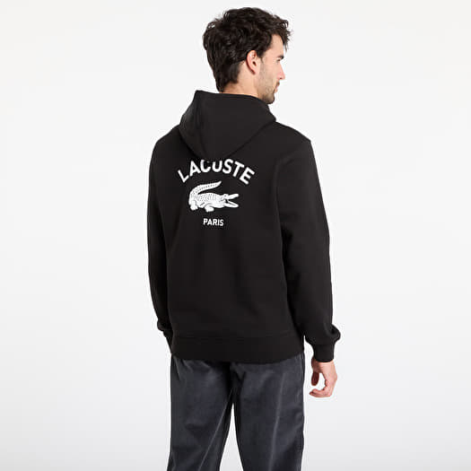 メンズウェア CLUBHAUS x Lacoste Crew Sweat Black M LACOSTE Men's Sweatshirt Black | Footshop