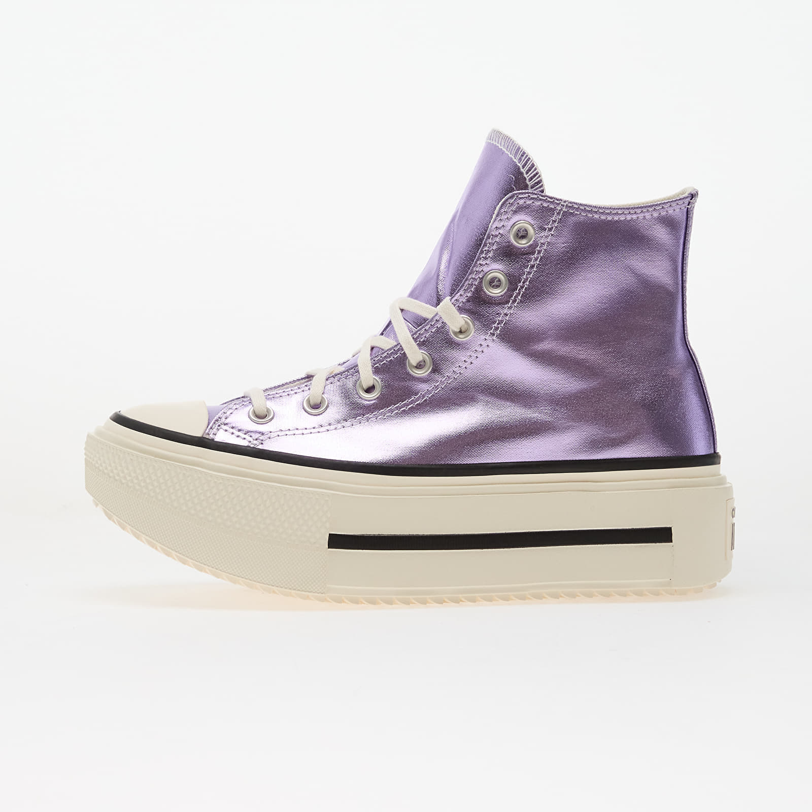 Levně Tenisky Converse Chuck Taylor All Star Lift Double Stack Lilac Metallic/ Egret/ Black