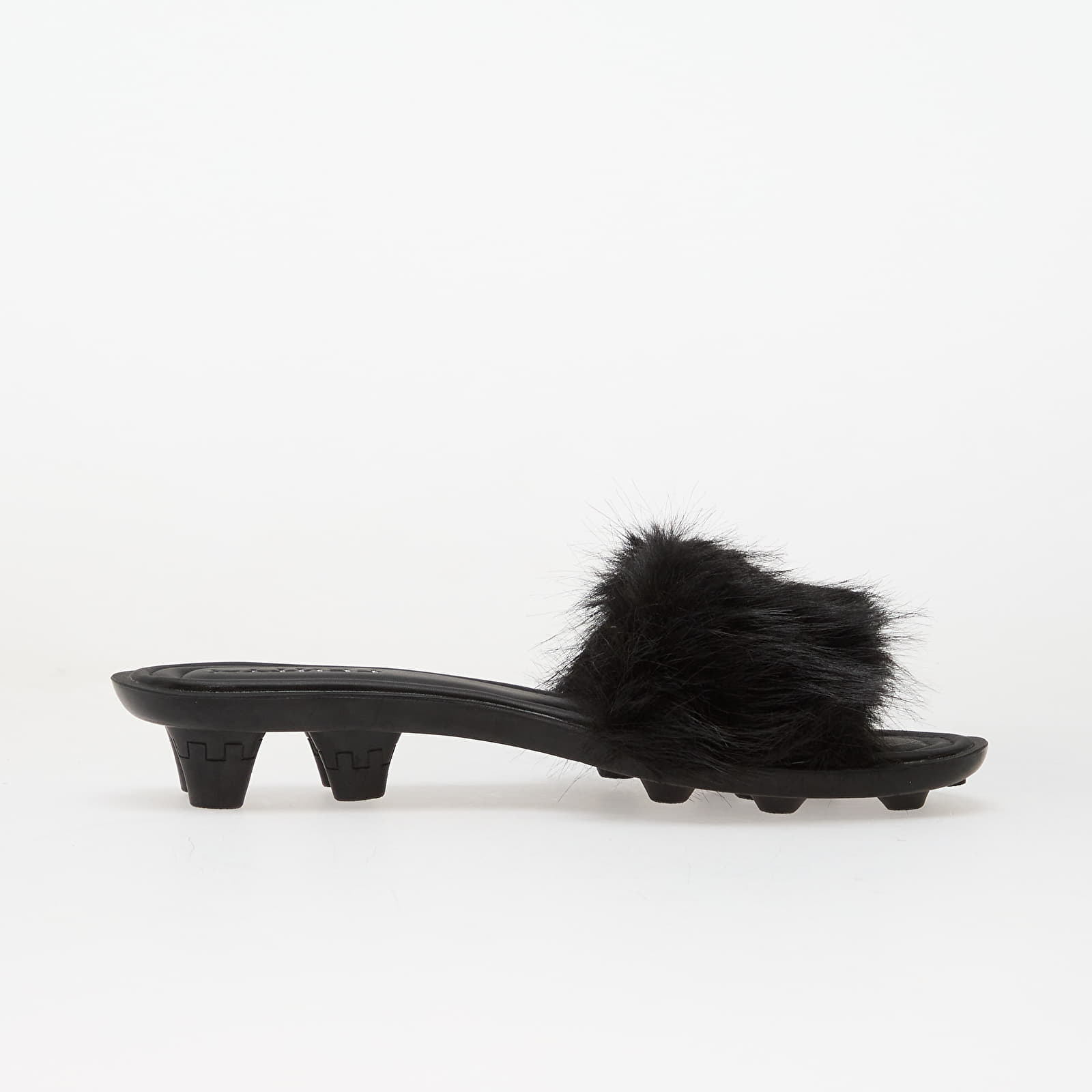 Pánske tenisky a topánky Puma x FENTY Slide Chic Fur Puma Black-Puma Silver