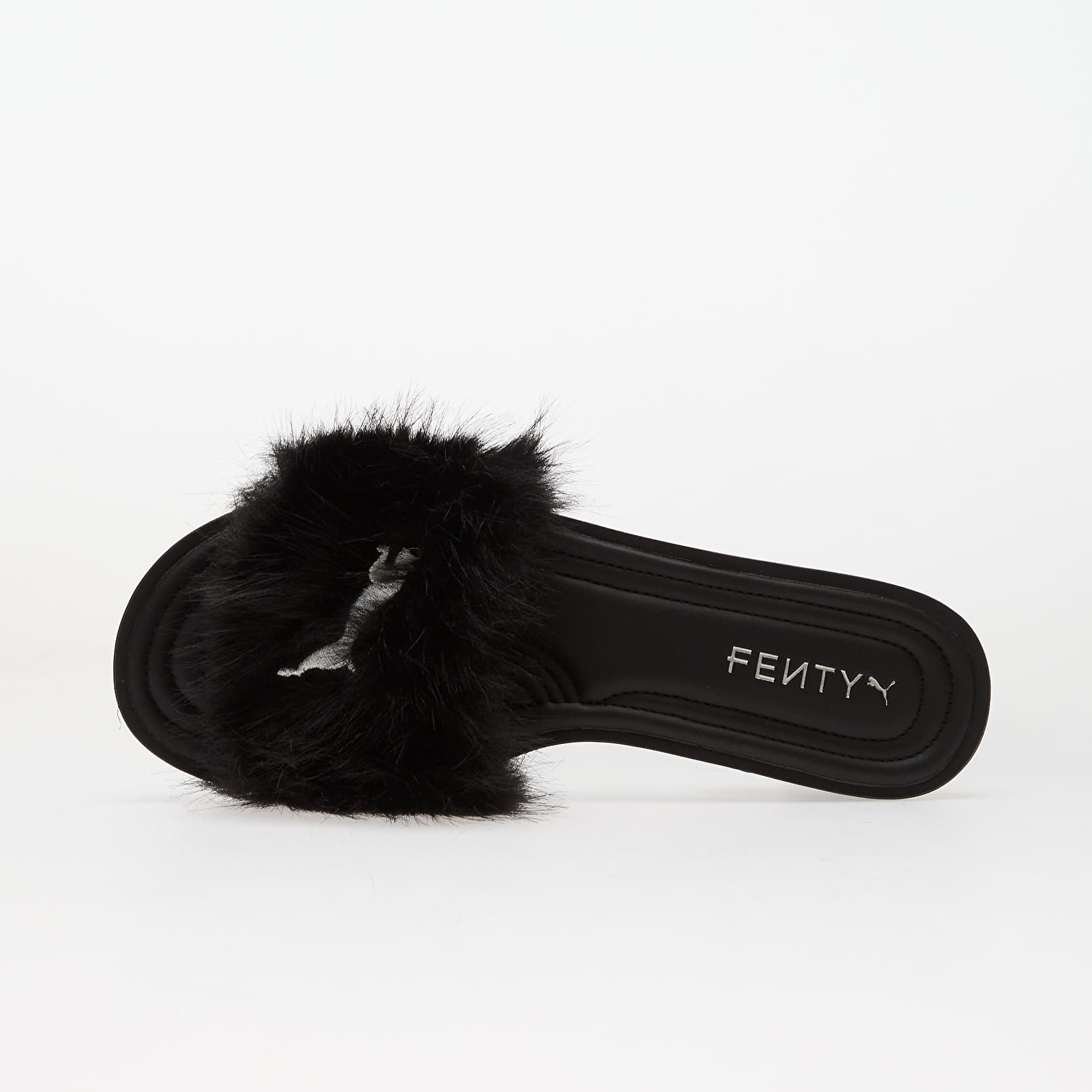 Pánske tenisky a topánky Puma x FENTY Slide Chic Fur Puma Black-Puma Silver