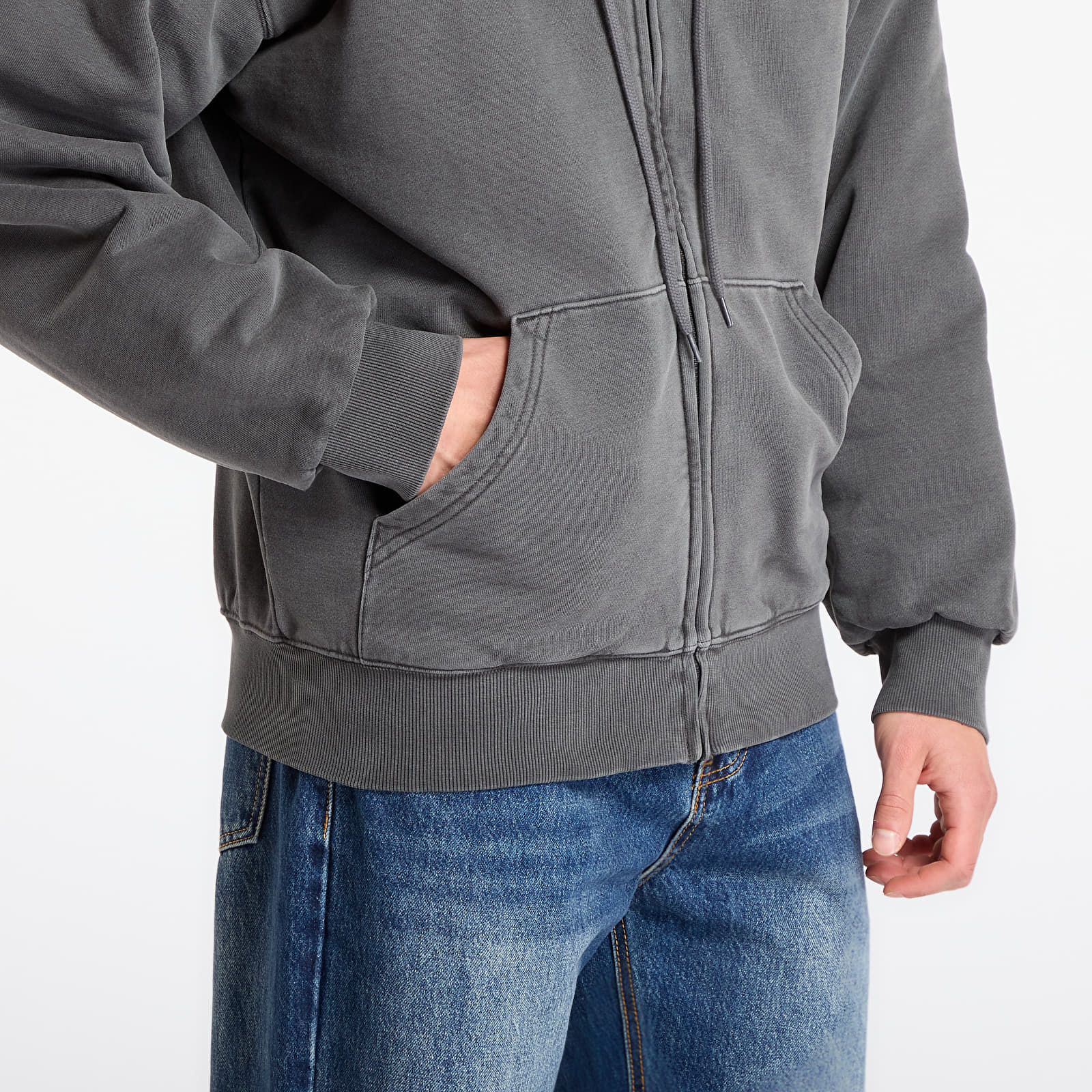 Hoodies für Männer Carhartt WIP Hooded Vista Jacket Black Garment Dyed