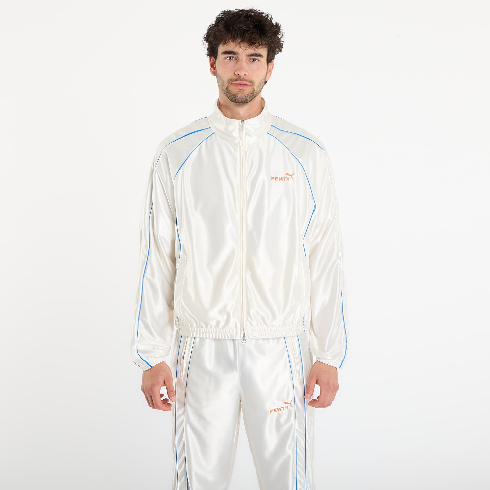 Jachetă Puma x FENTY T7 Piping Track Jacket UNISEX Warm White XL