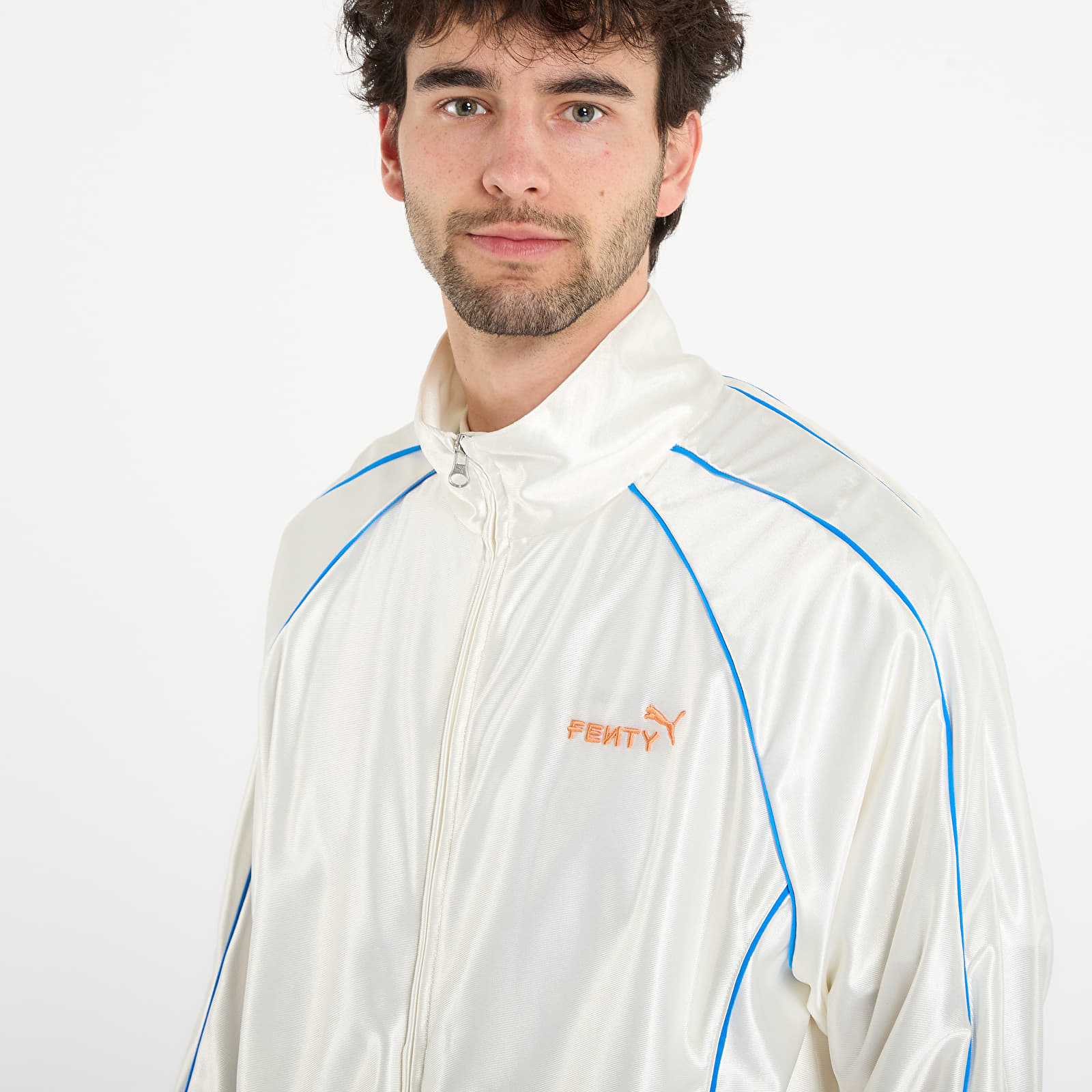 Men's jackets Puma x FENTY T7 Piping Track Jacket UNISEX Warm White