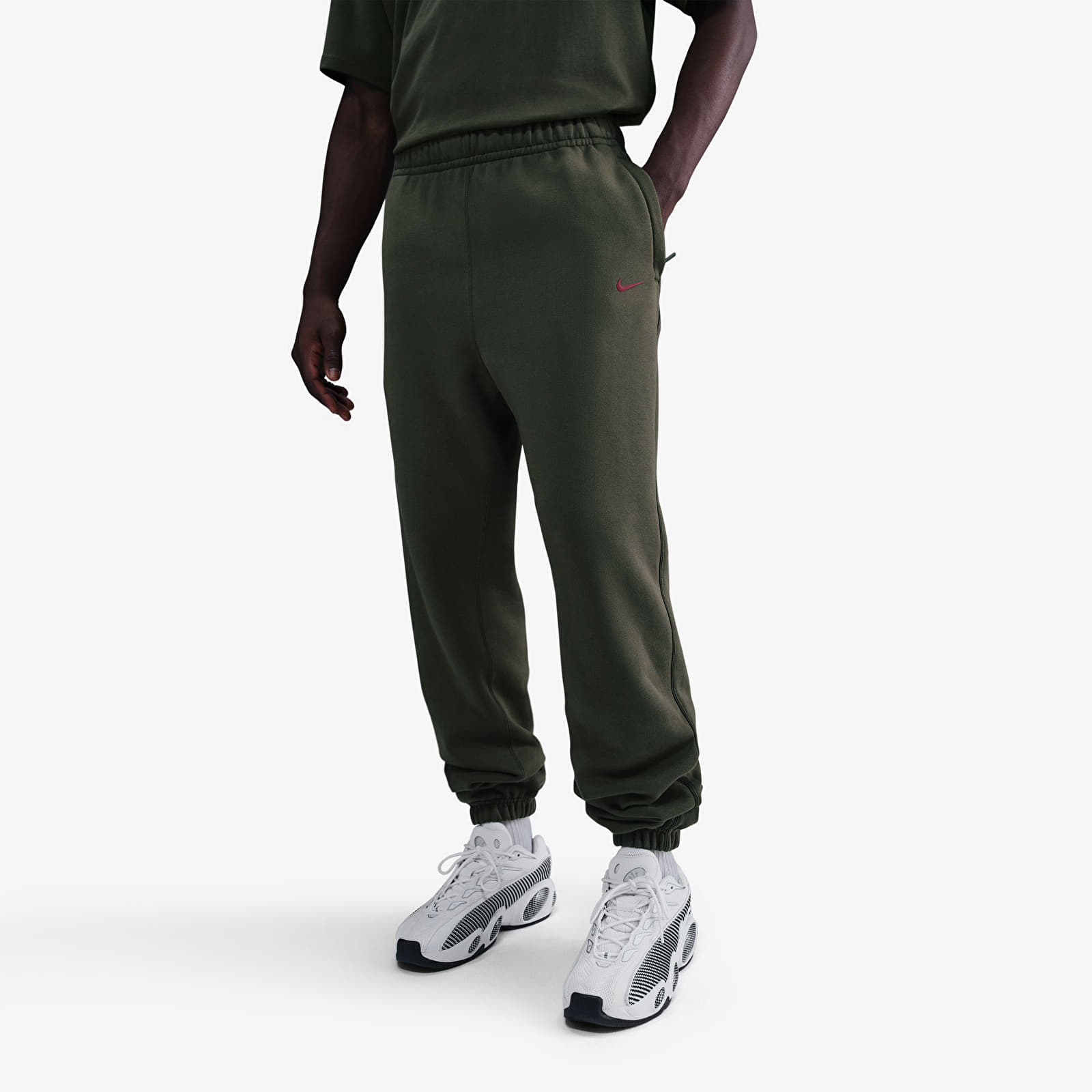 Чоловічі спортивні штани Nike x NOCTA Fleece CS Sweatpants Cargo Khaki/ Team Red