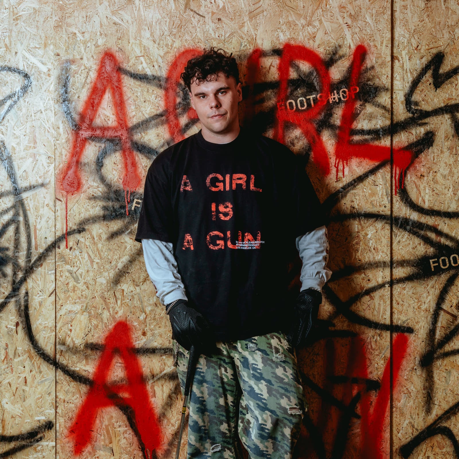 Футболки PLEASURES x FOOTSHOP EXCLUSIVE - G.I.A.G. T-Shirt Black