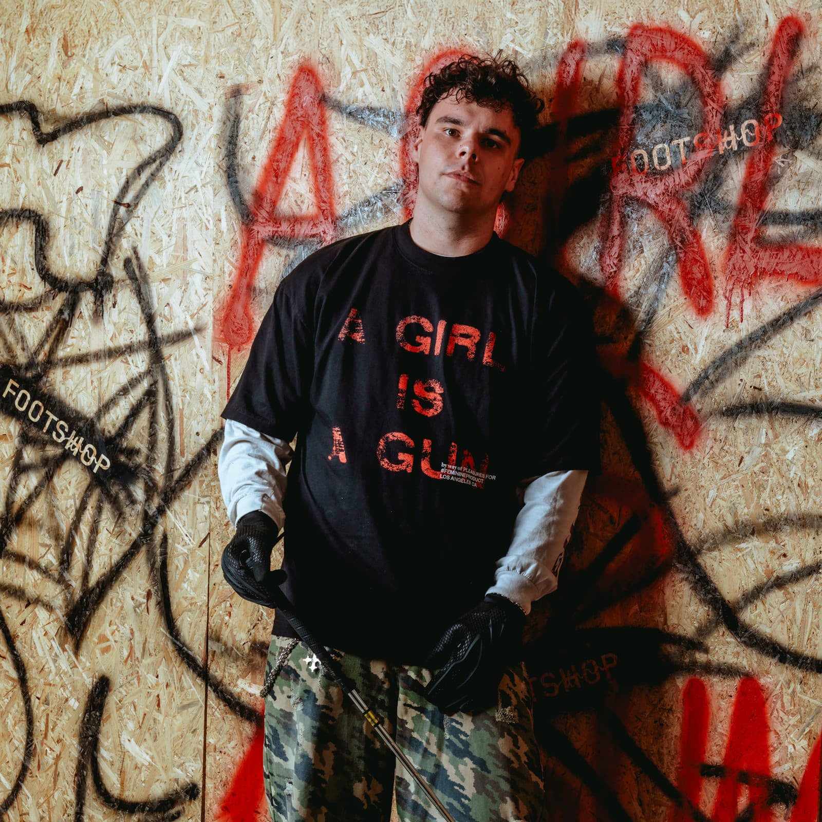 Футболки PLEASURES x FOOTSHOP EXCLUSIVE - G.I.A.G. T-Shirt Black