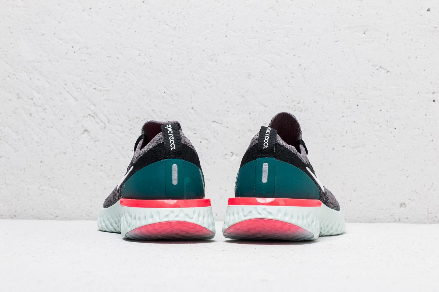 Women s shoes Nike Epic React Flyknit GS Gunsmoke White Black Footshop