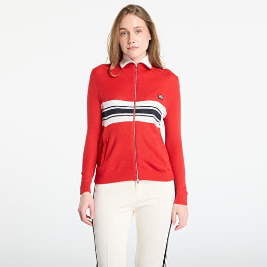 Mikina adidas x Wales Bonner W Knit Track Top Better Scarlet