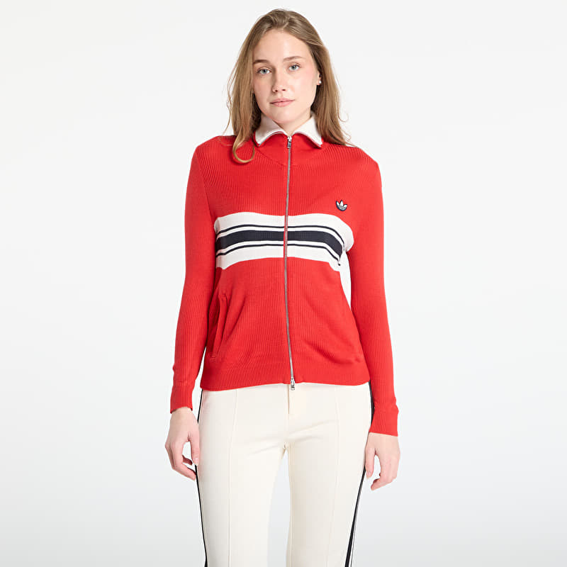 Felpa adidas x Wales Bonner W Knit Track Top Better Scarlet