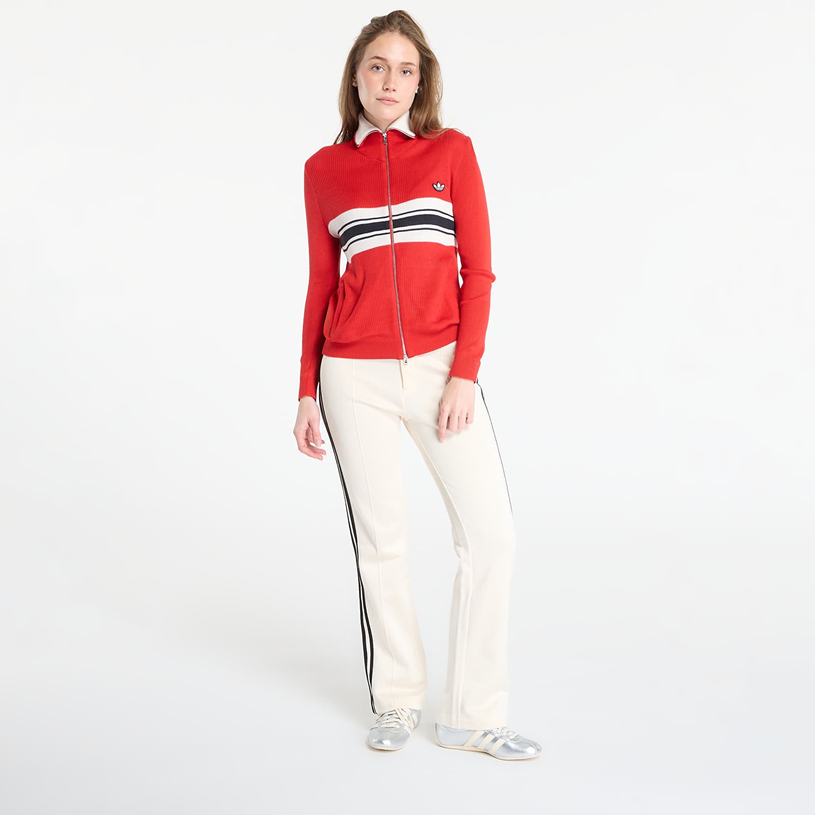 Φούτερ adidas x Wales Bonner W Knit Track Top Better Scarlet