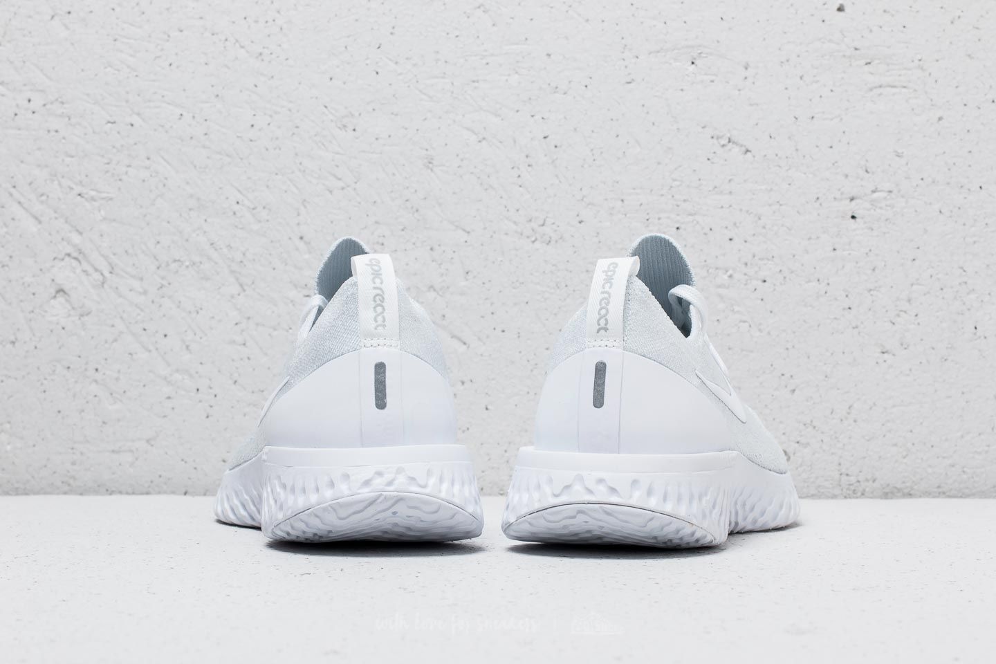 nike epic react flyknit 2 white pure platinum