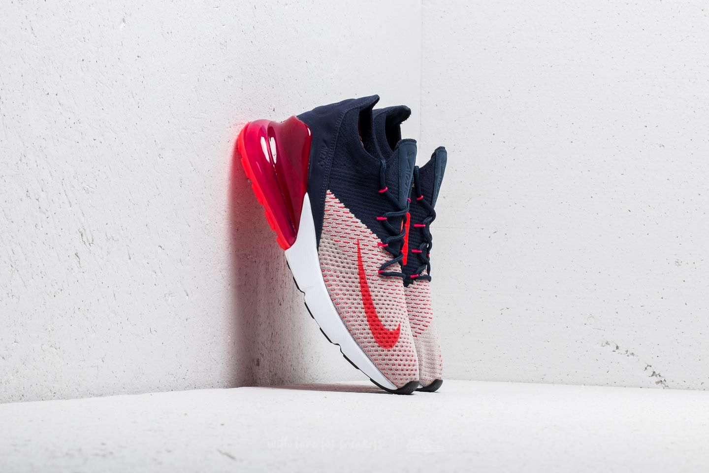 Damen Sneaker und Schuhe Nike Wmns Air Max 270 Flyknit Moon Particle Red Orbit Footshop