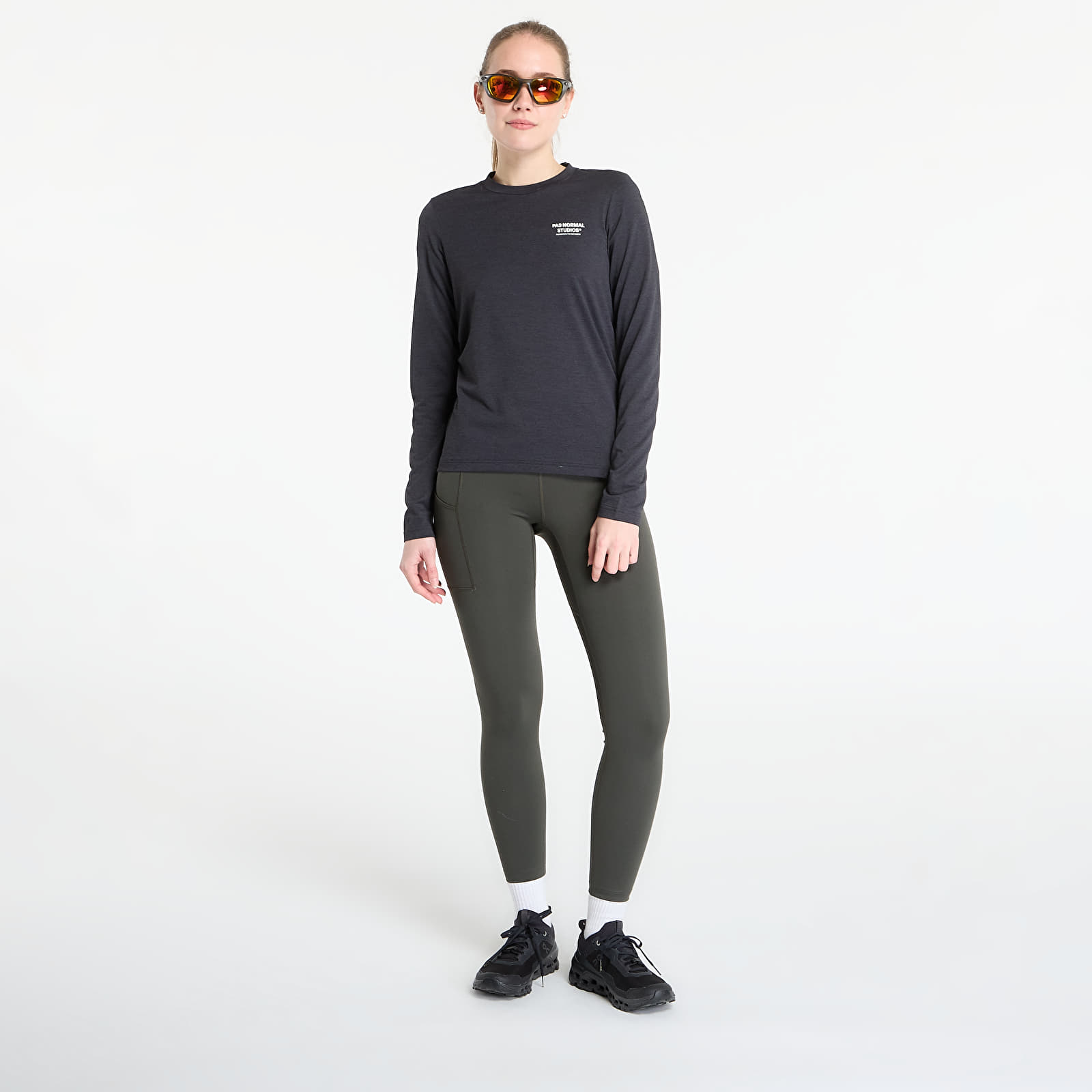 Legíny Pas Normal Studios Women's Balance Long Tights ND Dark Olive
